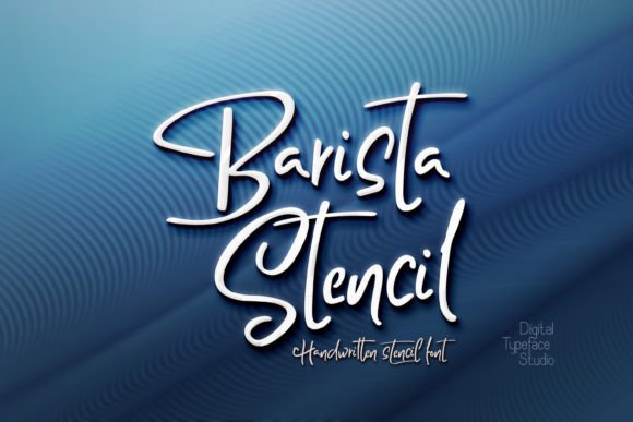 Barista Stencil: The Handwritten Font for Authentic Crafts
