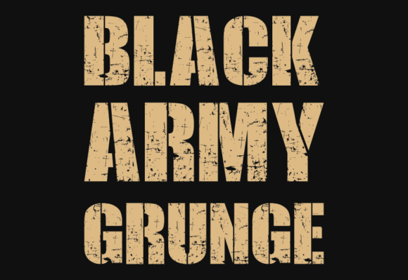 Black Army Grunge: A Typeface with Attitude