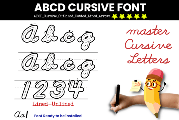 Cursive Handwriting Dotted: From Classroom to Brand Identity