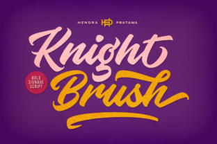 Knight Brush: A Vintage Storefront Font with Modern Versatility