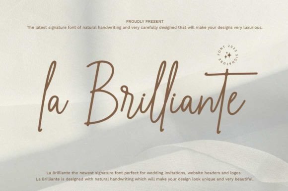 La Brilliante: A Font That Feels Like It Was Written for You