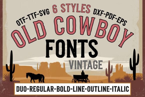 Old Cowboy Bundle: Rugged Typography for Authentic Branding