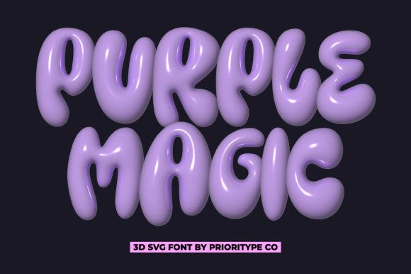 Purple Magic: A Chubby, Hand-Drawn Typeface for Bold Statements