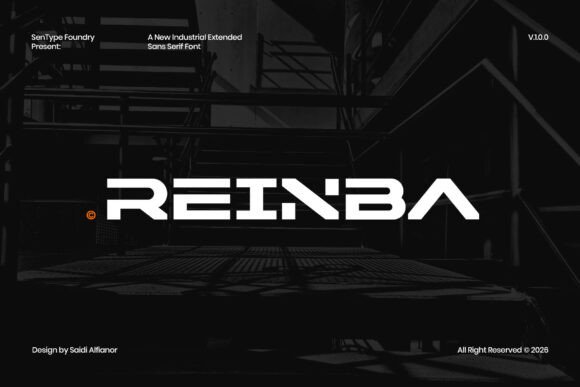 Reinba: Commanding Attention with Industrial-Grade Typography