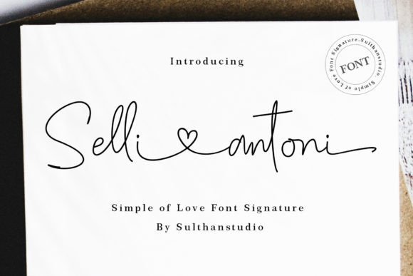 Selli Antoni: A Handwritten Font for Authentic Brand Stories