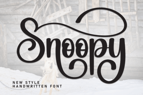 Snoopy Script: Adding a Handwritten Touch to Your Designs