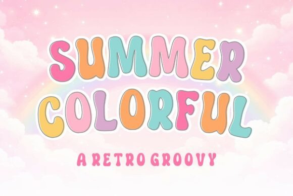 Summer Colorful: A Groovy Typeface for Vibrant, Retro Designs