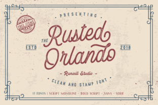 The Aesthetic of Age: Mastering the Rusted Orlando Font Set