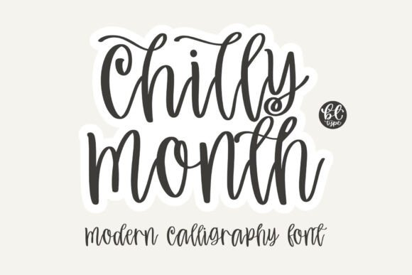 The Chilly Month Font: A Handcrafted Touch for Modern Designs