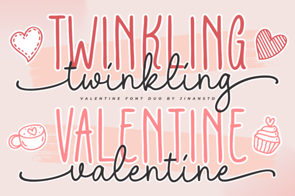 Twinkling Valentine Duo: A Font Pairing That Sparkles
