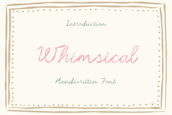 Whimsical Font: A Delicate Choice for Elegant Branding